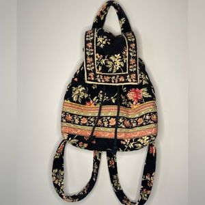 Floral drawstring backpack